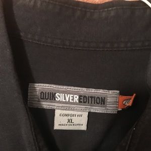 Quicksilver Button up Shirt with Palm Trees